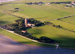 Neuwerk aus der Vogelperspektive